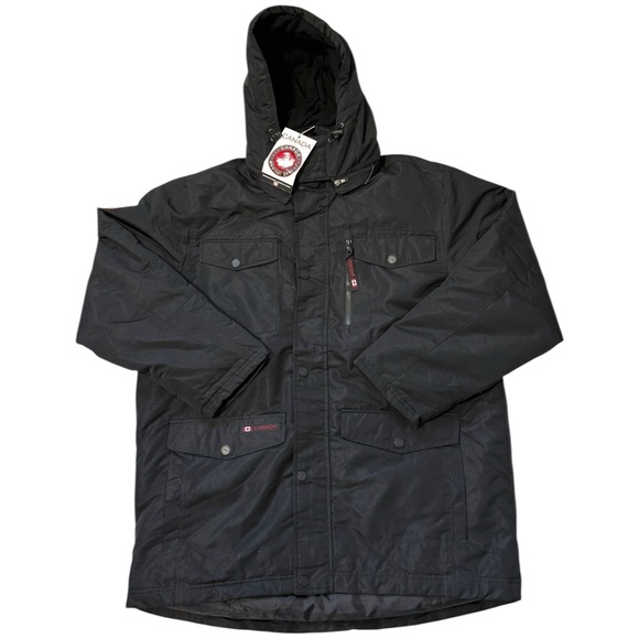 Canada Goose Black Raincoat Men’s XL - Picture 1 of 6
